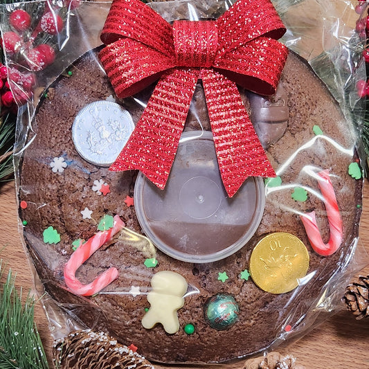 Christmas Chocolate Brownie Wreath