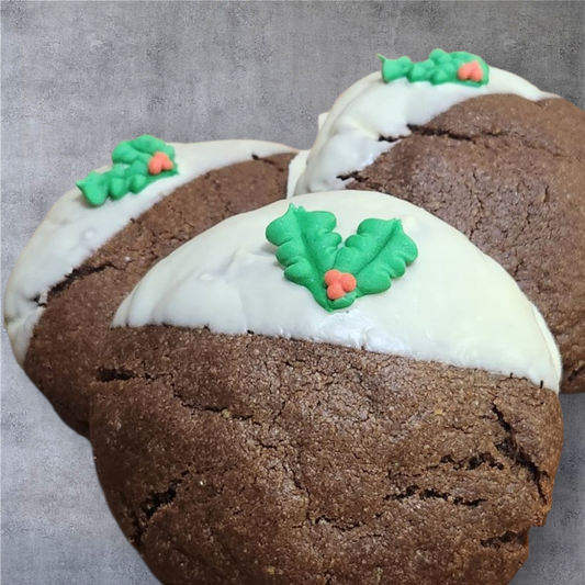 Christmas Pudding Cookies - Pack of 3